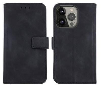 Plånboksfodral iPhone 13 Pro Eko Läder Svart