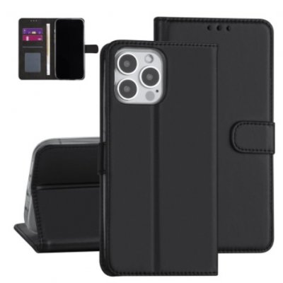 Plånboksfodral iPhone 13 Pro Svart med Ställ