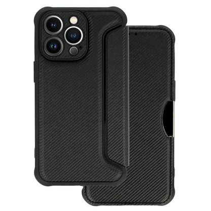 iPhone 13 Pro Max Plånboksfodral - Razor Karbon Svart