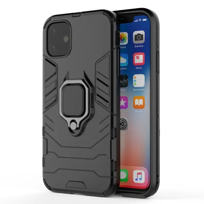 iPhone 13 Pro Max Skal - Med Ring & Ställfunktion Svart