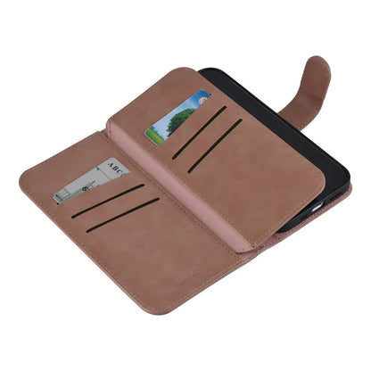 UNIQ iPhone 13 Pro Plånboksfodral - Rosa Beige med 9 Kortfack