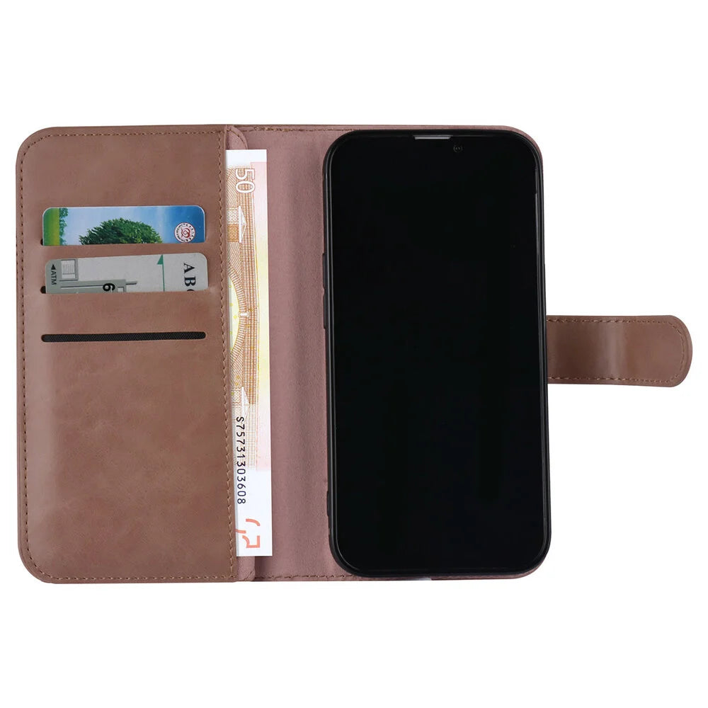 UNIQ iPhone 13 Pro Plånboksfodral - Rosa Beige med 9 Kortfack