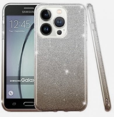 iPhone 14 Pro Max Skal Glitter Svart/Silver