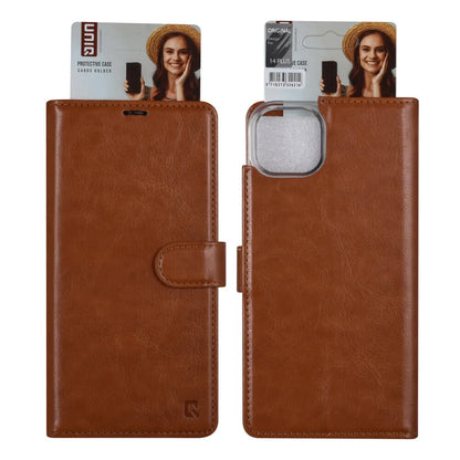 UNIQ iPhone 14 Plus Plånboksfodral - Cognac