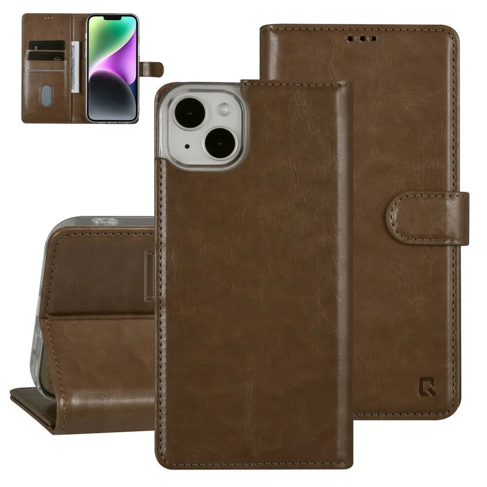 UNIQ iPhone 14 Plus Plånboksfodral - Mocha Mousse Brun
