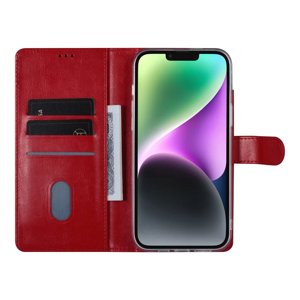UNIQ iPhone 14 Plus Plånboksfodral - Röd