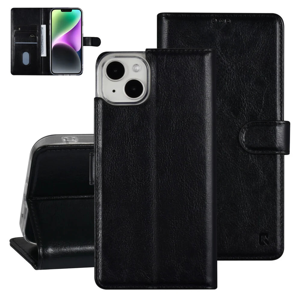 UNIQ iPhone 14 Plus Plånboksfodral - Svart