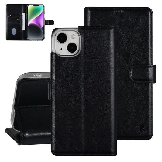 UNIQ iPhone 14 Plus Plånboksfodral - Svart