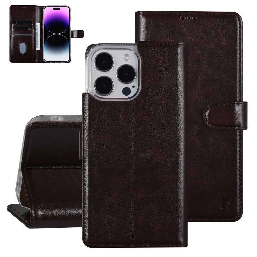 UNIQ iPhone 14 Pro Max Plånboksfodral - Mörkbrun