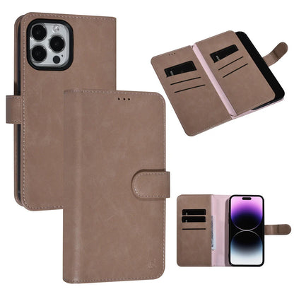 UNIQ iPhone 14 Pro Max Plånboksfodral - Rosa/Beige med 9 Kortfack