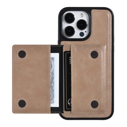 iPhone 14 Pro Max Skal - Löstagbar Korthållare Beige UNIQ