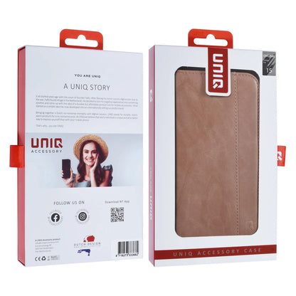 UNIQ iPhone 15 Plånboksfodral - Ljusrosa med Magnetlås Bak