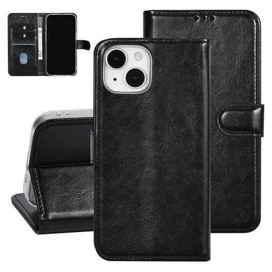 UNIQ iPhone 15 Plånboksfodral - Svart