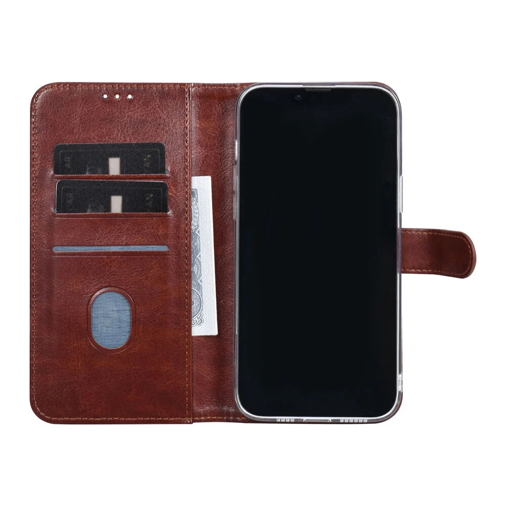 UNIQ iPhone 15 Plus Plånboksfodral - Brun