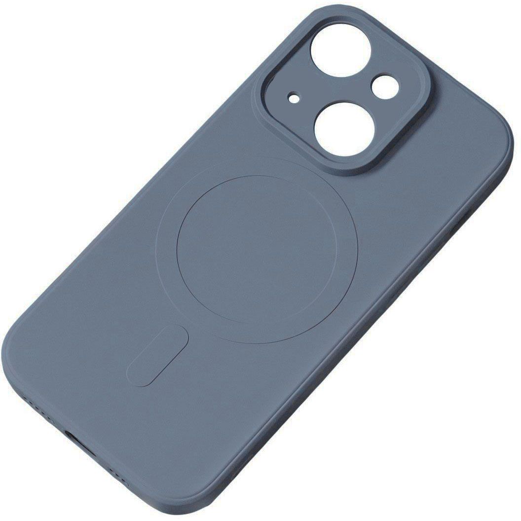 iPhone 15 Plus Silikonskal - MagSafe-kompatibelt Marinblå