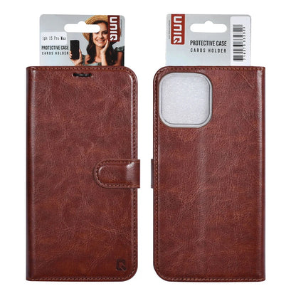 UNIQ iPhone 15 Pro Max Plånboksfodral - Brun