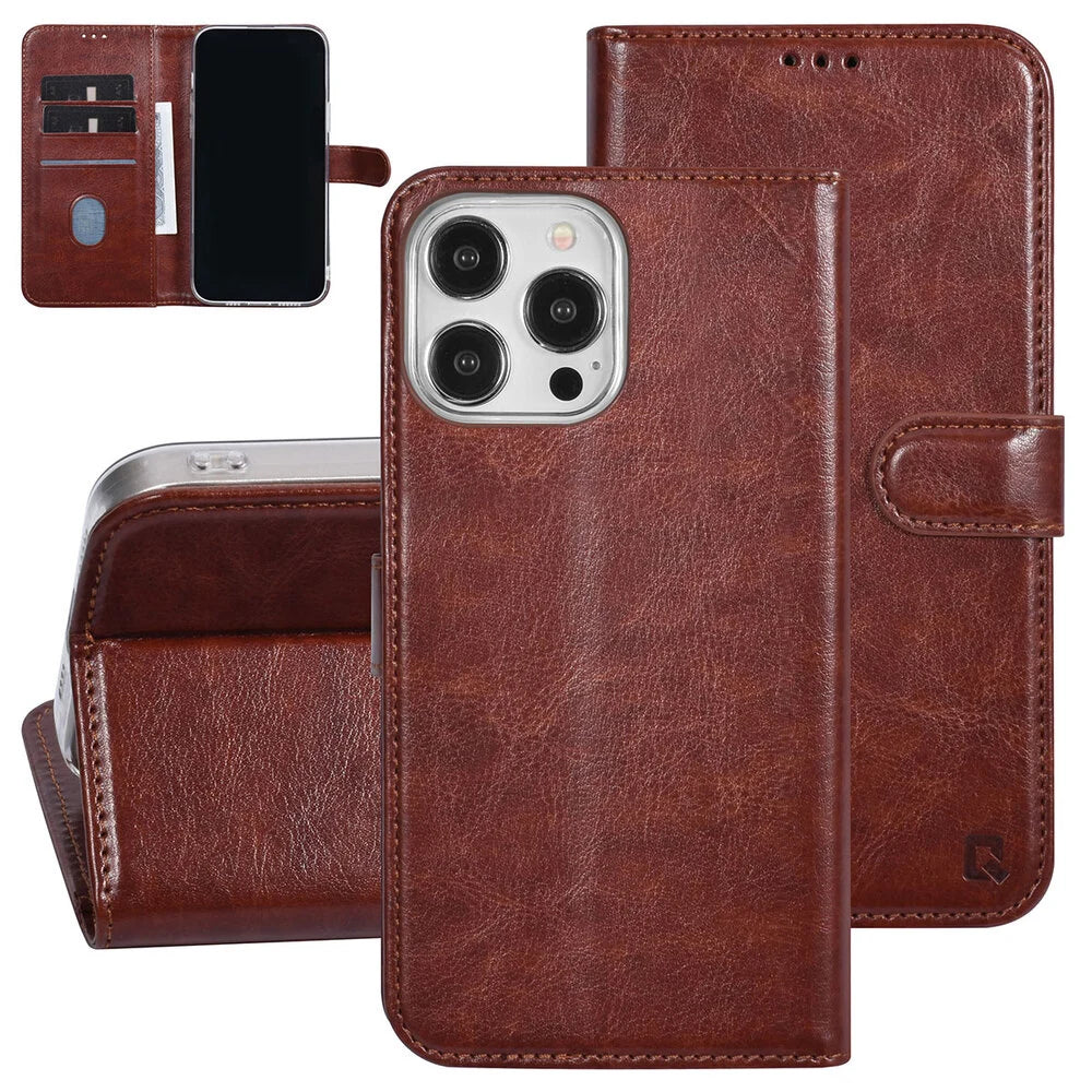 UNIQ iPhone 15 Pro Max Plånboksfodral - Brun