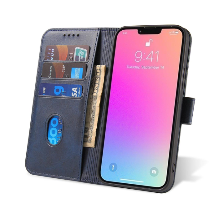 iPhone 15 Pro Max Plånboksfodral - Mörkblå