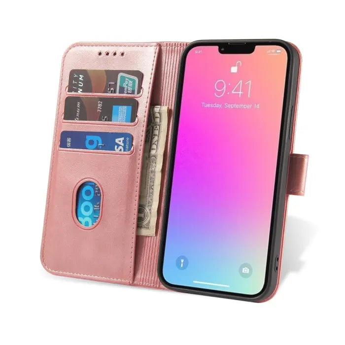 iPhone 15 Pro Max Plånboksfodral - Rosa
