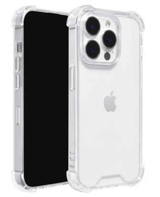 iPhone 15 PRO MAX Skal Transparent Extra Stöttåligt