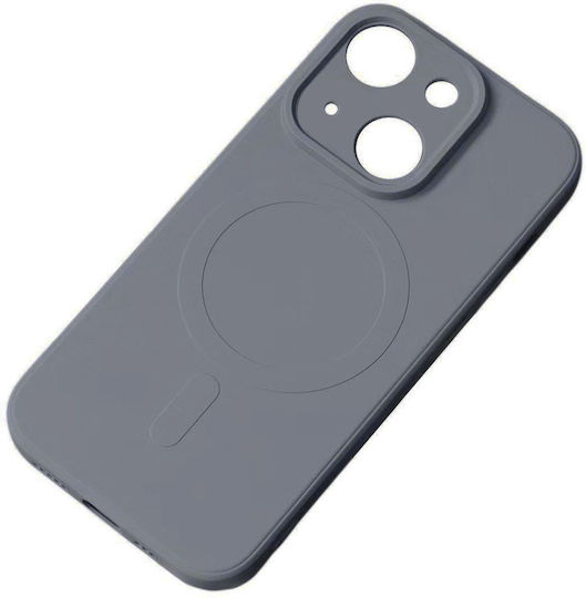 iPhone 15 Silikonskal MagSafe-kompatibelt - Matt Blå