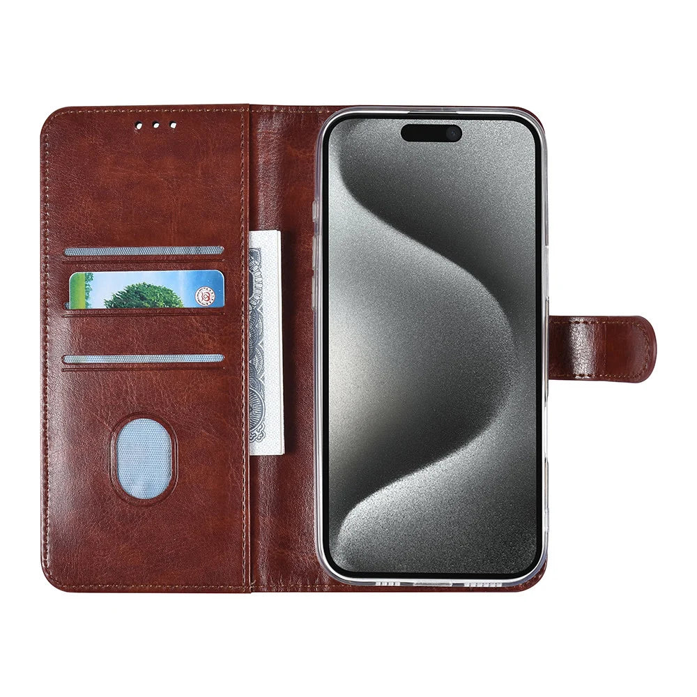 TUNIQ iPhone 16 Pro Max Plånboksfodral - Brun