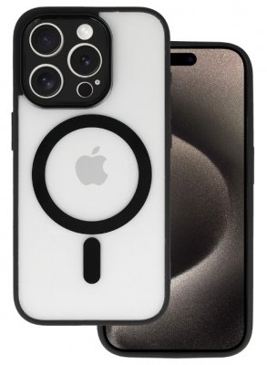iPhone 16 Pro Skal Transparent / Svart MagSafe-kompatibelt