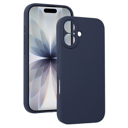 iPhone 17 Skal - Mörkblå Silikon