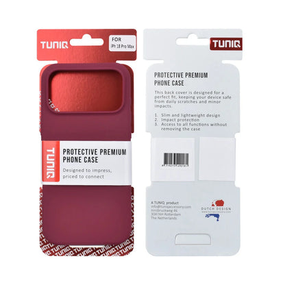 iPhone 18 Pro Max Skal - Silikon Burgundy