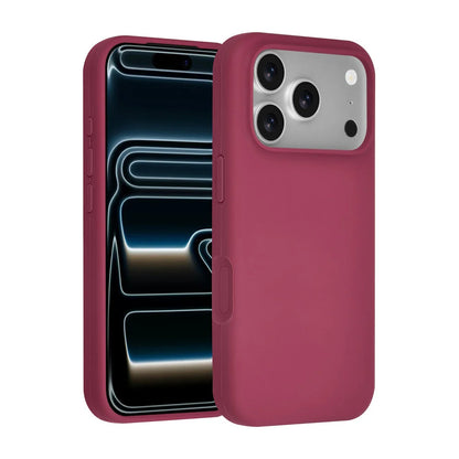 iPhone 18 Pro Skal - Silikon Burgundy