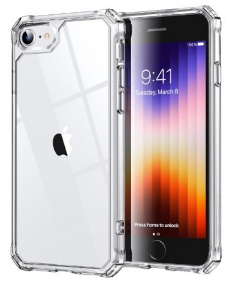 iPhone 7 & iPhone 8 Skal - Transparent Extra Stöttåligt