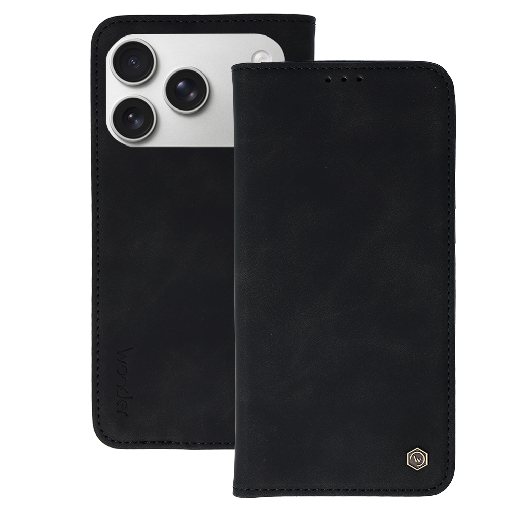 iPhone 17 Pro Max Plånboksfodral – Wonder Svart