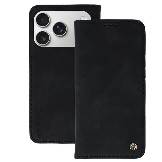 iPhone 17 Pro Max Plånboksfodral – Wonder Svart