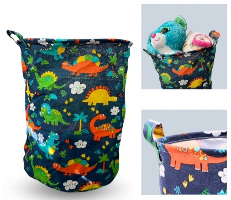 Leksaksbehållare | Tvättkorg | Dinosarier 40L