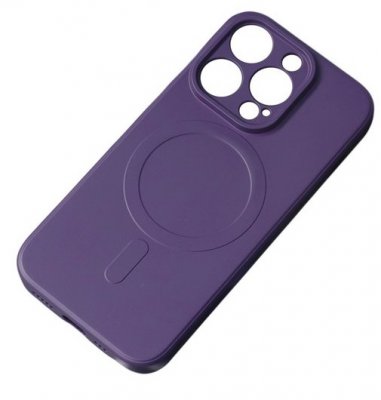iPhone 15 PRO Silikon Skal Magsafekompatibelt Lila