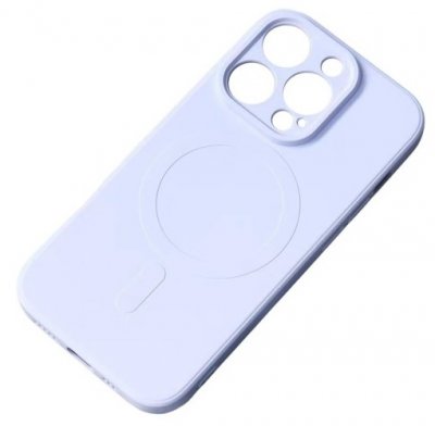 iPhone 15 PRO Silikon Skal Magsafekompatibelt Ljuslila