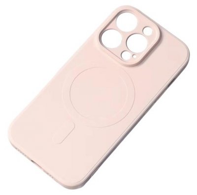 iPhone 15 PRO Silikon Skal Magsafekompatibelt Lljusrosa