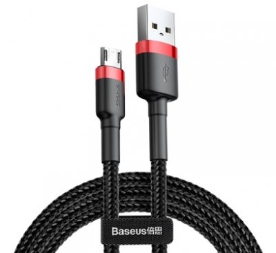 Micro USB Kabel 2 Meter - Baseus Svart