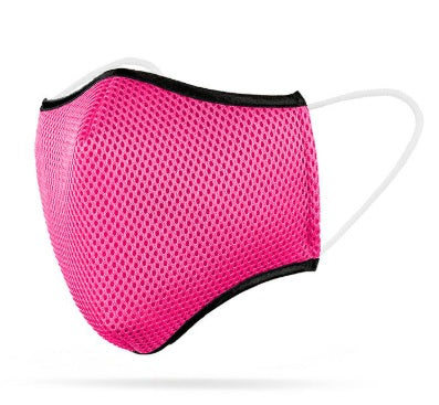 1-PACK Tvättbart Munskydd Active Sport Rosa MEDIUM