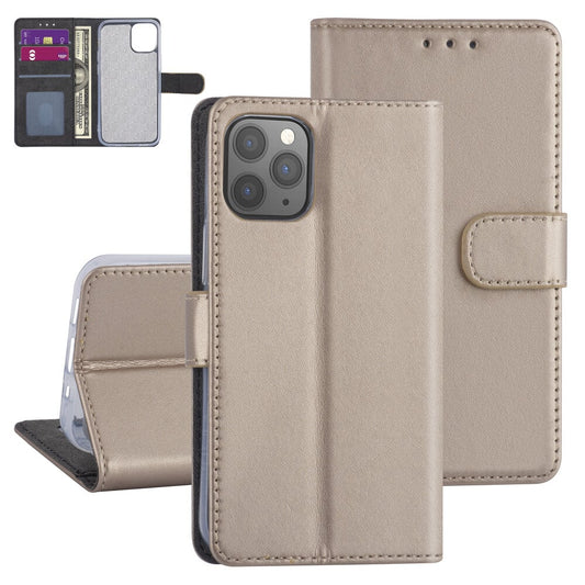 Plånboksfodral iPhone 12 / iPhone 12 Pro - Guld