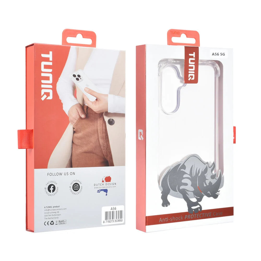 Samsung Galaxy A56 Skal - Transparent (Extra stöttåligt)
