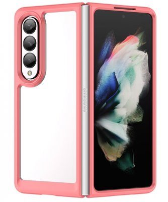 Samsung Galaxy Z Fold 3 Silikon Skal Röd Ram