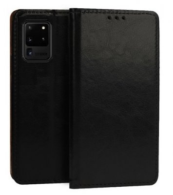 Plånboksfodral Samsung Galaxy Note 20 Äkta Italienskt Läder Svart