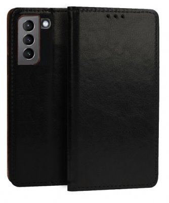 Plånboksfodral Samsung Galaxy S24+ (S24 plus) Italienskt Läder Svart