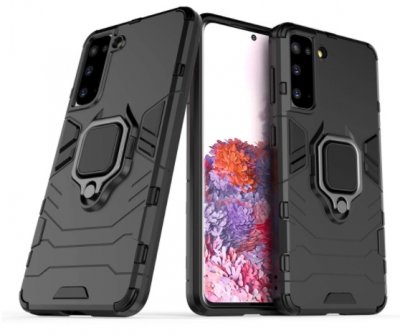 Samsung Galaxy S23+ (S23 plus) Skal Armour Svart Med Ring