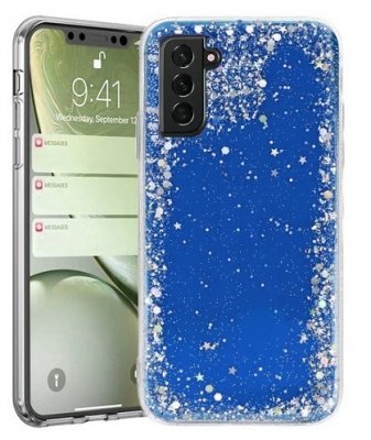 Samsung Galaxy S21 ULTRA Skal Glitter Blå