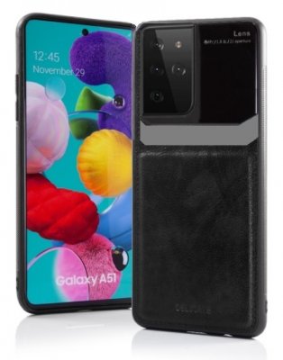 Samsung Galaxy S21 Ultra - Skal Business Svart Läder