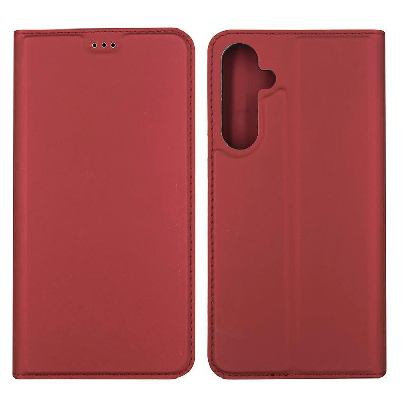 Samsung Galaxy S23 FE Plånboksfodral - Ekoläder Röd