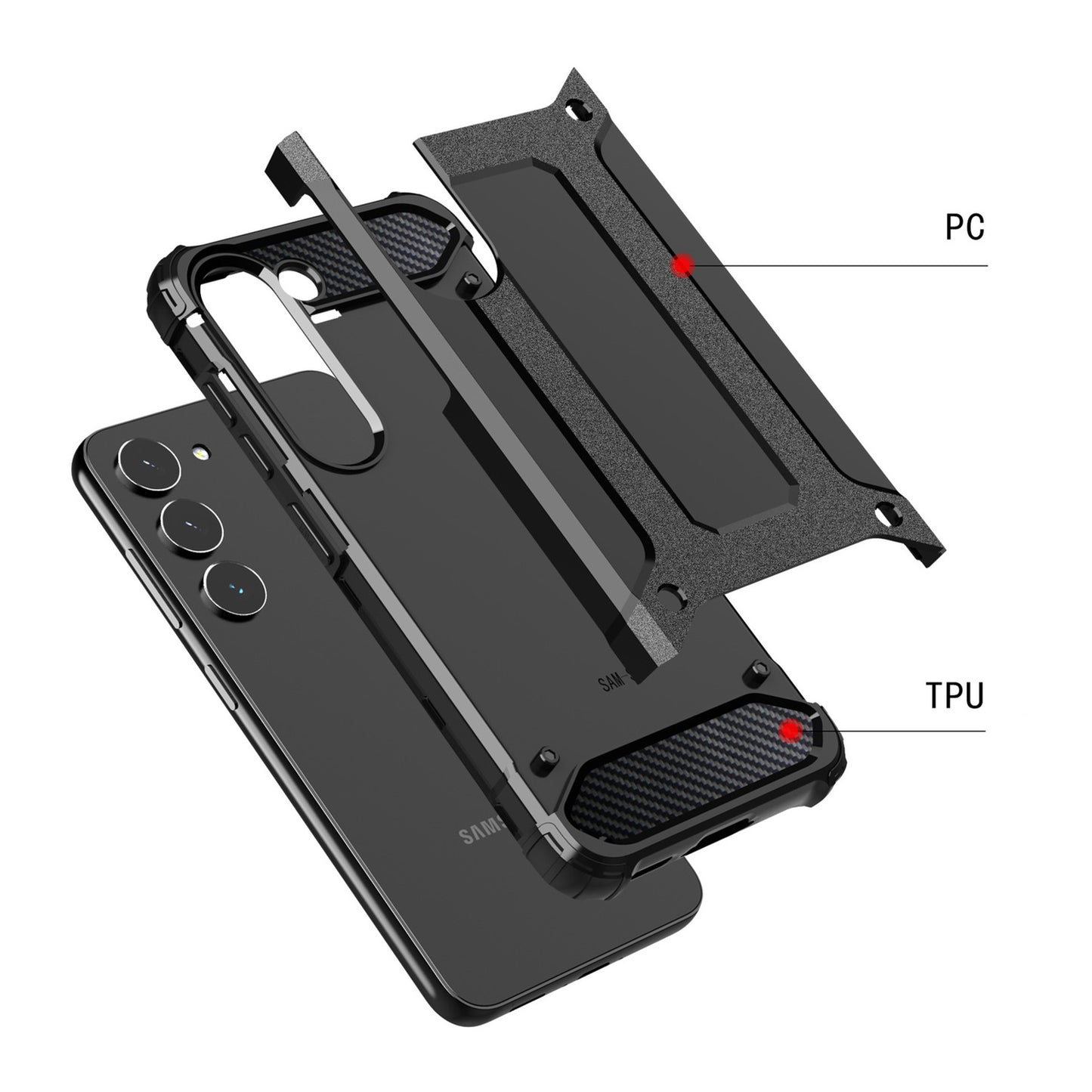 Samsung Galaxy S25 Skal - Armor Carbon Svart