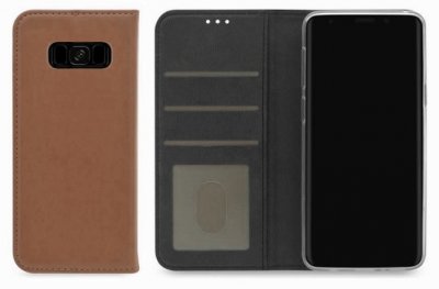 Samsung Galaxy S8 Flip Cover Fodral - Brun